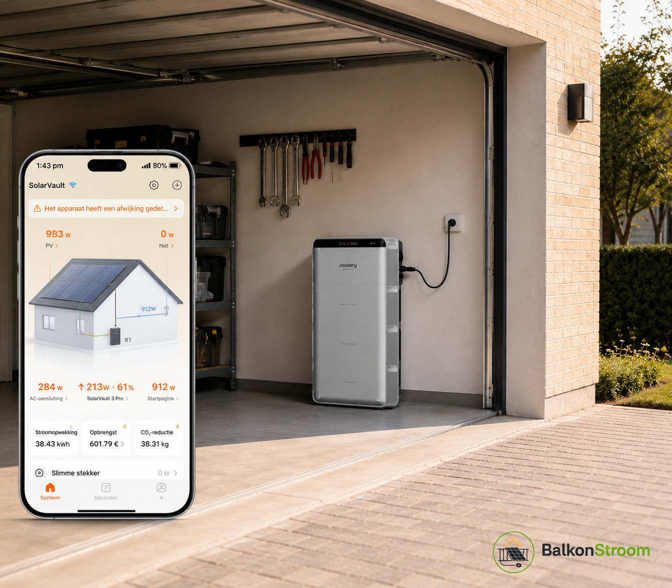 Jackery SolarVault 3 Pro Max AC 2,52 kWh thuisbatterijsysteem met AC-aansluiting voor zelfverbruik. met monitoring app
