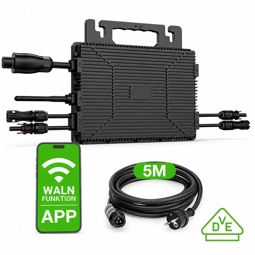 Lionshee LS-800Mi micro-omvormer 800W met Wi-Fi voor Plug & Play balkonzonnepanelen