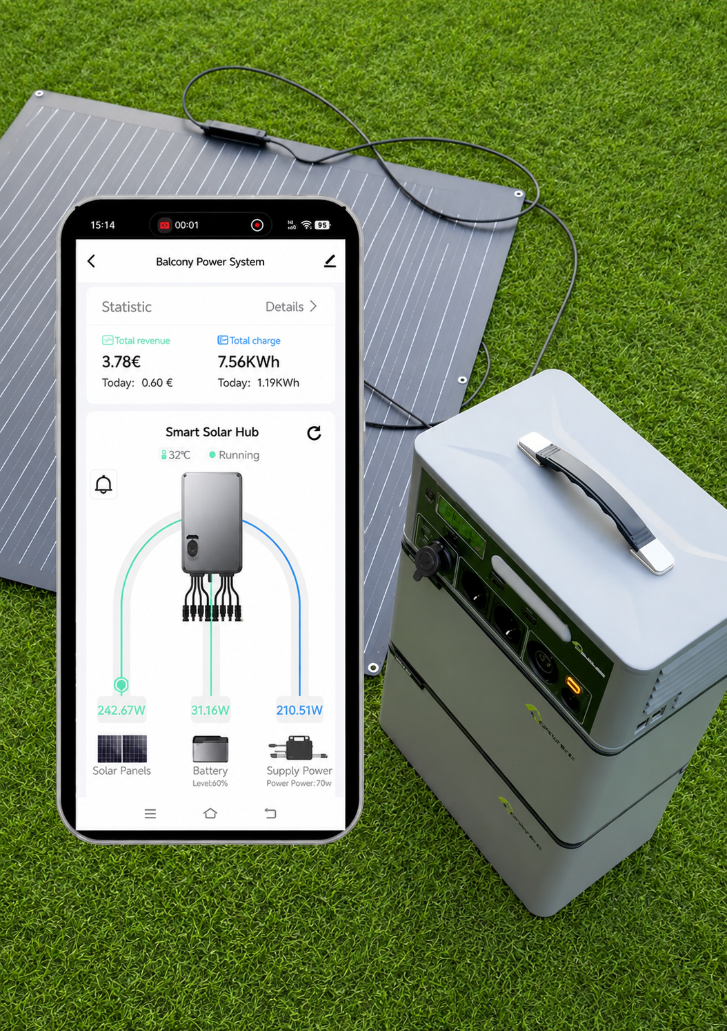 Lionshee LS-IB2500 | 2500W Omvormer + 1024Wh Accu | All-in-One Off-Grid Unit
