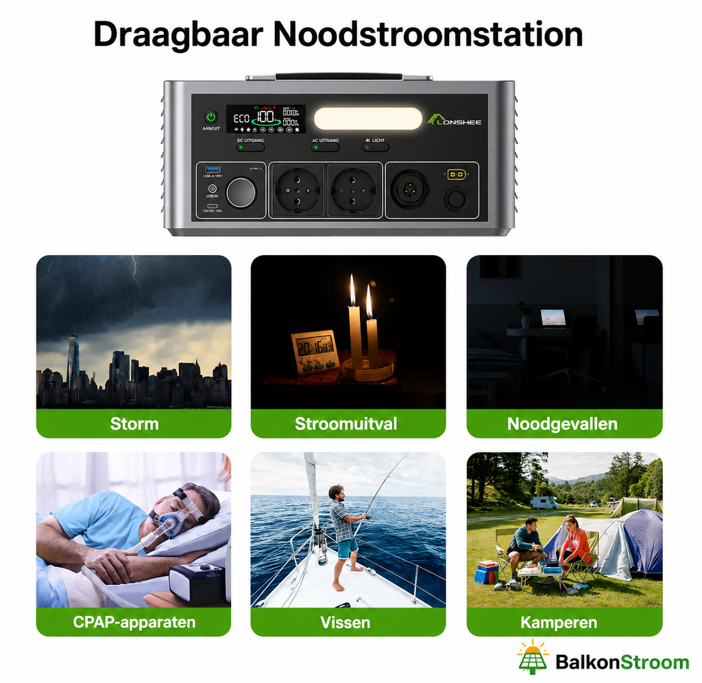 Lionshee LS-IB2500 | 2500W Omvormer + 1024Wh Accu | All-in-One Off-Grid Unit