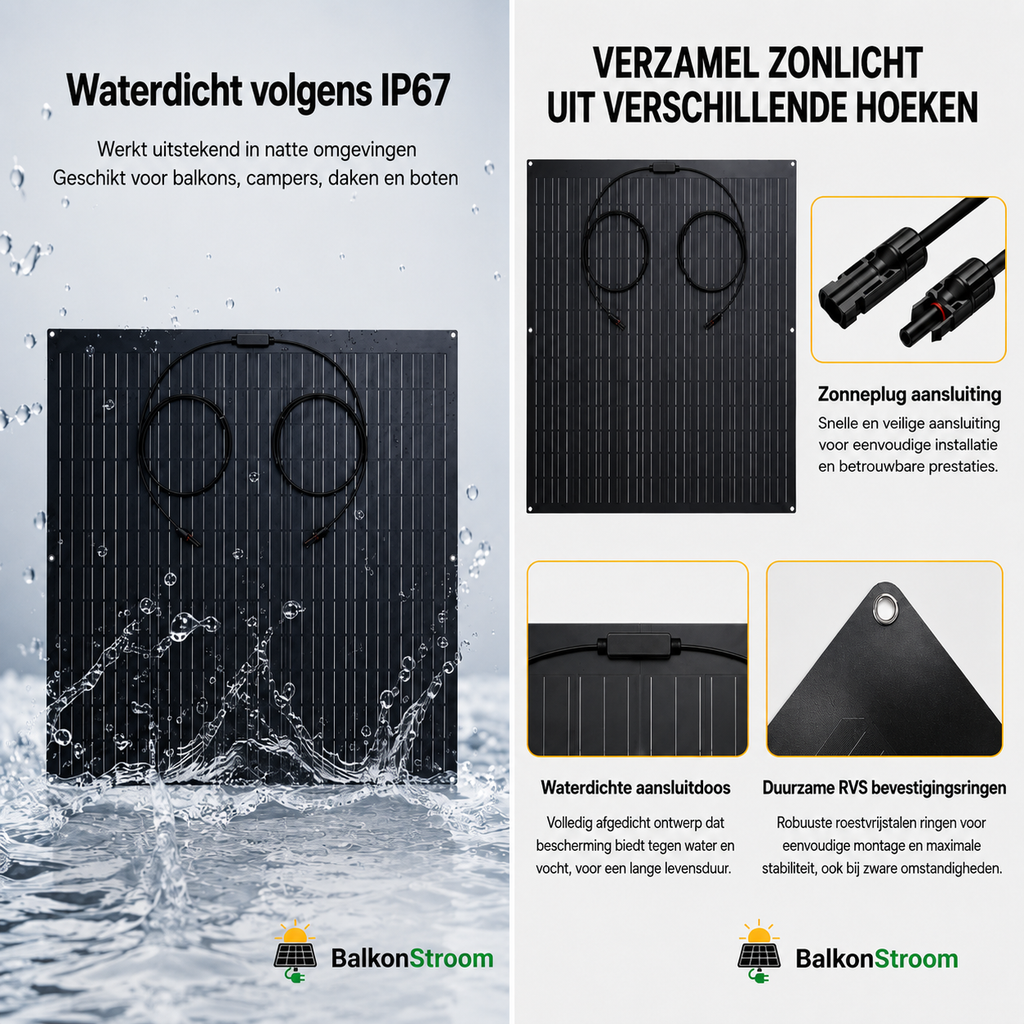 2 x 240W Flexibel Lichtgewicht Zonnepaneel Lionshee