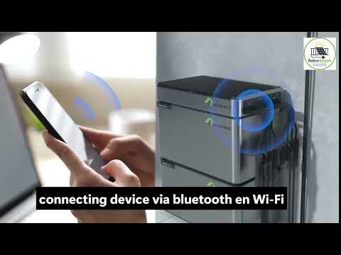 800W balkonset met 1024Wh accu volledige uitleg systeem met connecting device bluetooth en Wi-Fi