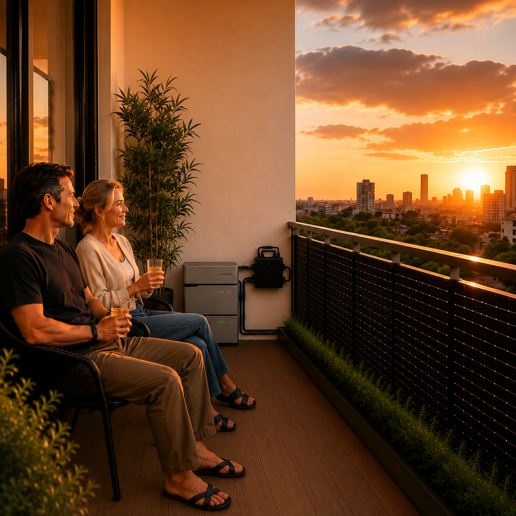960 Wp Balkon Zonnepanelen Set (BE) 800 W | 1024 Wh Accu